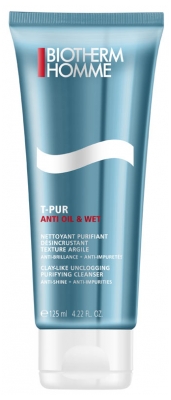 Biotherm Homme T-Pur Anti Oil & Wet Clay-Like Unclogging Purifying Cleanser 125ml