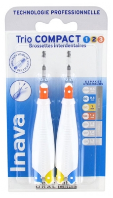 Inava Trio Compact 6 Interdental - Rozmiar: ISO1/2/3 0,8 do 1,2 mm