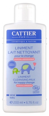 Cattier Bebe Liniment Lait Nettoyant Pour Le Change Hypoallergenique 0 Ml