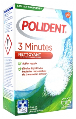 Polident Corega 3 Minutes Cleansing 66 Tablets