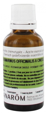 Pranarôm Essential Oil Cineole Rosemary (Rosmarinus officinalis CT cinéole) 30 ml