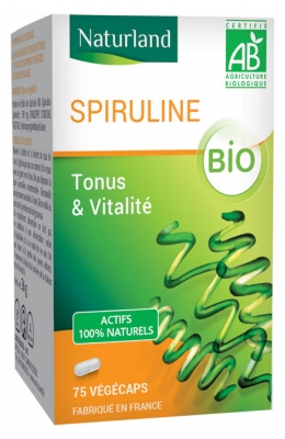 Naturland Espirulina Bio 75 Vegecaps