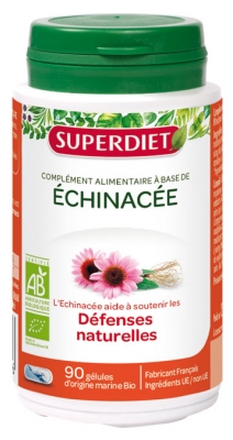 Superdiet Organic Echinacea 90 Capsules
