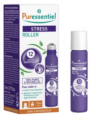 Puressentiel Stress Roller with 12 Essential Oils 5ml