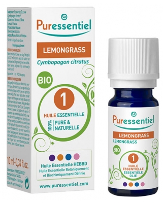 Puressentiel Essential Oil Lemongrass Bio 10ml