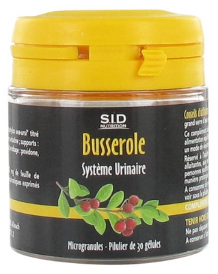 S.I.D Nutrition Système Urinaire Busserole 30 Gélules