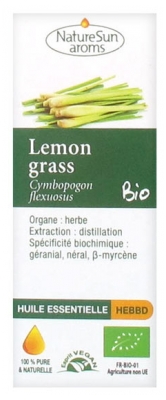 NatureSun Aroms Óleo Essencial Capim-limão (Cymbopogon flexuosus) Orgânico 10 ml
