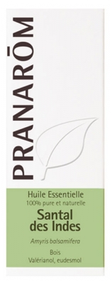 Pranarôm Huile Essentielle Bois Santal des Indes (Amyris balsamifera) 10 ml