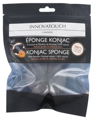 Innovatouch Konjac Sponge With Bamboo Charcoal Extract