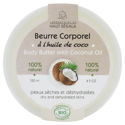 Laboratoire du Haut-Ségala Burro per il Corpo All'olio di Cocco Biologico 120 ml