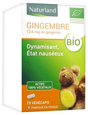Naturland Ekologiškas Imbieras 75 Végécaps