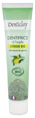 Denticlay Dentifrice à l'Argile Citron Bio 75 ml