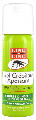 Gel sfârâitor calmant Cinq sur Cinq pentru înțepături de insecte și plante 50 ml