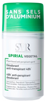 de acuerdo a Sudamerica Dirección SVR Spirial Desodorante anti-transpirante vegetal roll-on 50 ml