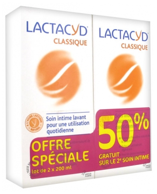 Lactacyd Soin Intime Lavant Lot de 2 x 200 ml