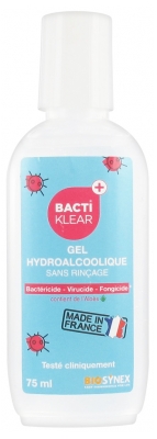 Biosynex Bactiklear Gel Hydroalcoolique 75 ml