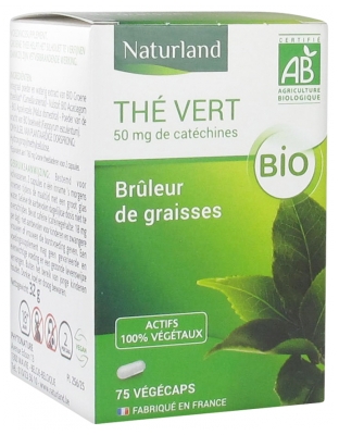 Naturland Thé Vert Bio 75 Végécaps