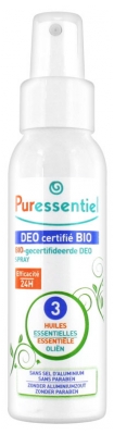 Puressentiel Déo Certifié Bio Spray aux 3 Huiles Essentielles 50 ml