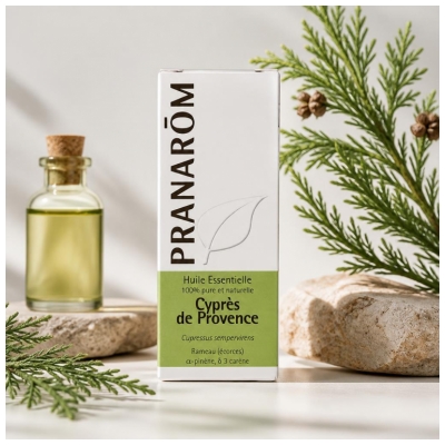 Pranarôm Olio Essenziale Cipresso di Provenza (Cupressus Sempervirens) 10 ml