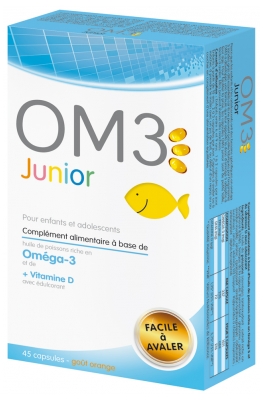 OM3 Junior Pour Enfants et Adolescents 45 Capsules