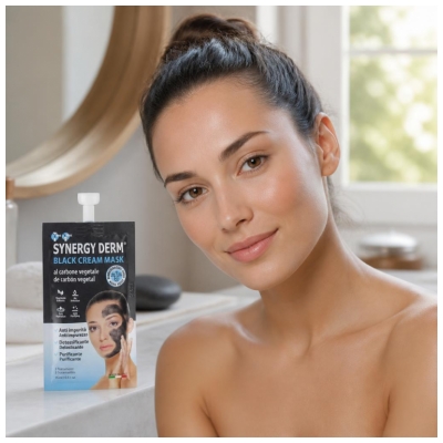 Incarose Synergy Derm Black Cream Maske mit Holzkohle-Gemüse 15 ml