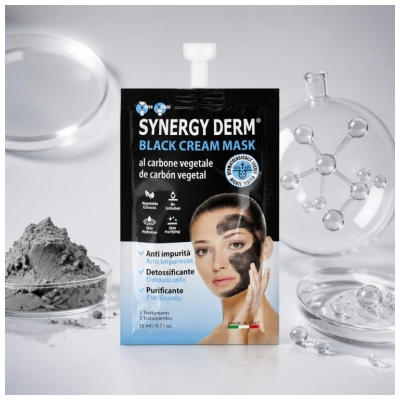 Incarose Synergy Derm Black Cream Maske mit Holzkohle-Gemüse 15 ml