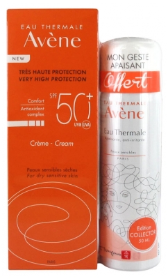 Avène Sun Care Cream SPF50+ 50 ml + Thermal Spring Water Spray 50ml Offered