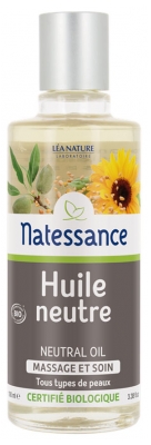 Natessance Neutral Økologisk Massage- og Plejeolie 100 ml
