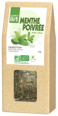 Esprit Bio Menta Piperita Folhas para Infusão Digestão 40 g