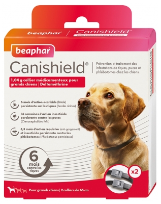 Beaphar Canishield Collier Grands Chiens 2 Colliers