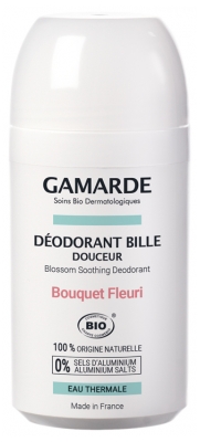 Gamarde Organic Green Tea Soothing Deodorant 50ml - Fragrance: Floral Bouquet