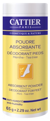 Cattier Absorbent Powder Deodorant For Feet 65g