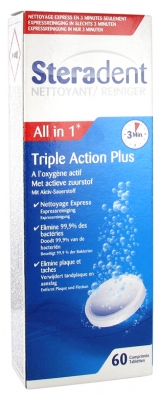 Steradent Triple Action Plus 60 Comprimés