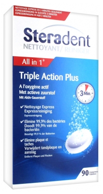 Steradent Triple Action Plus 90 Comprimés