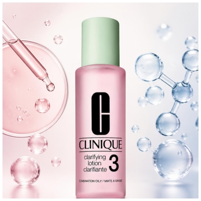 Clinique Eksfolierende Lotion Trin 2 Morgen og Aften Kombineret til Fedtet Hud 200 ml