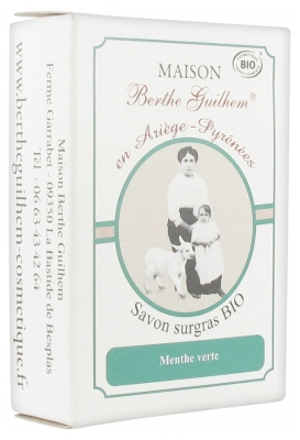 Maison Berthe Guilhem Organic Fatty Soap Green Mint 100 g