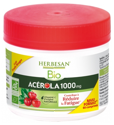 Herbesan Bio Acérola 1000 mg 60 Comprimés