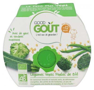 Good Goût The Small Meal Organic Green Vegetable Wheat Pearls From 12 Months 220 g
