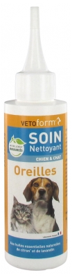 Vetoform Soin Nettoyant Oreilles Chien et Chat 100 ml