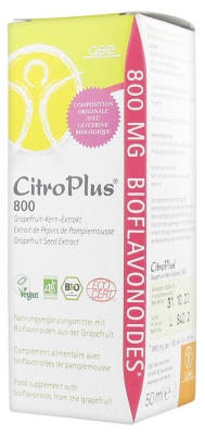 CitroPlus 800 Extrait de Pépins de Pamplemousse Bio 50 ml