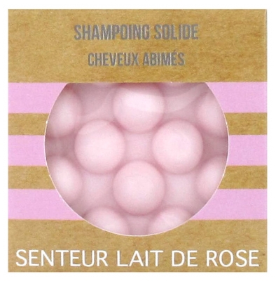 Valdispharm Shampoing Solide Cheveux Abîmés Senteur Lait de Rose 55 g