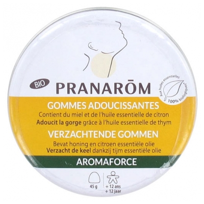 Pranarôm Aromaforce Organic Softening Lozenges Honey/Lemon 45g