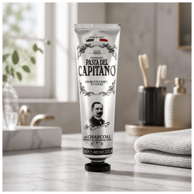 Pasta Del Capitano Zubní pasta s aktivním uhlím 75 ml