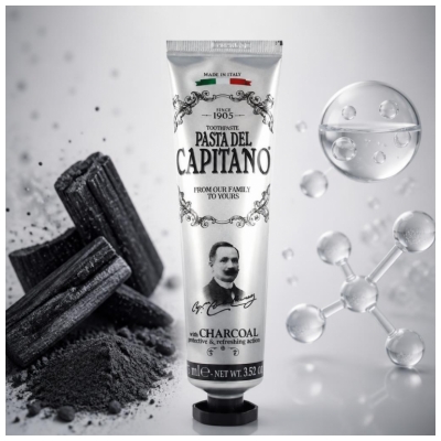 Pasta Del Capitano Zubní pasta s aktivním uhlím 75 ml