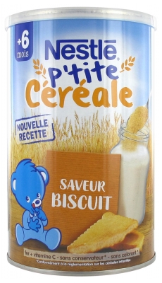 Nestlé P'tite Cereal 6 Months and + Cookie Flavour 400g