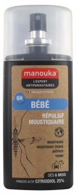 Manouka Baby Anti-Mosquito Spray Tutte le Zone 75 ml