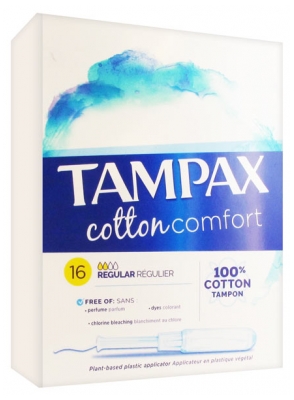 Tampax Cotton Comfort Régulier 16 Tampons