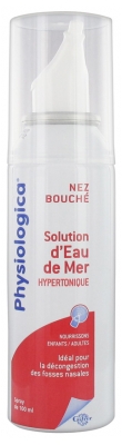 Gifrer Physiologica Solution d'Eau de Mer Hypertonique Nez Bouché Spray 100 ml