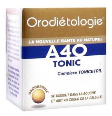 Laboratoires Zannini Orodiétologie A40 Tonic 40 Orogranules (à consommer de préférence avant fin 10/2020)