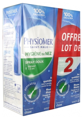 Physiomer Hygiène du Nez Spray Lot de 2 x 135 ml